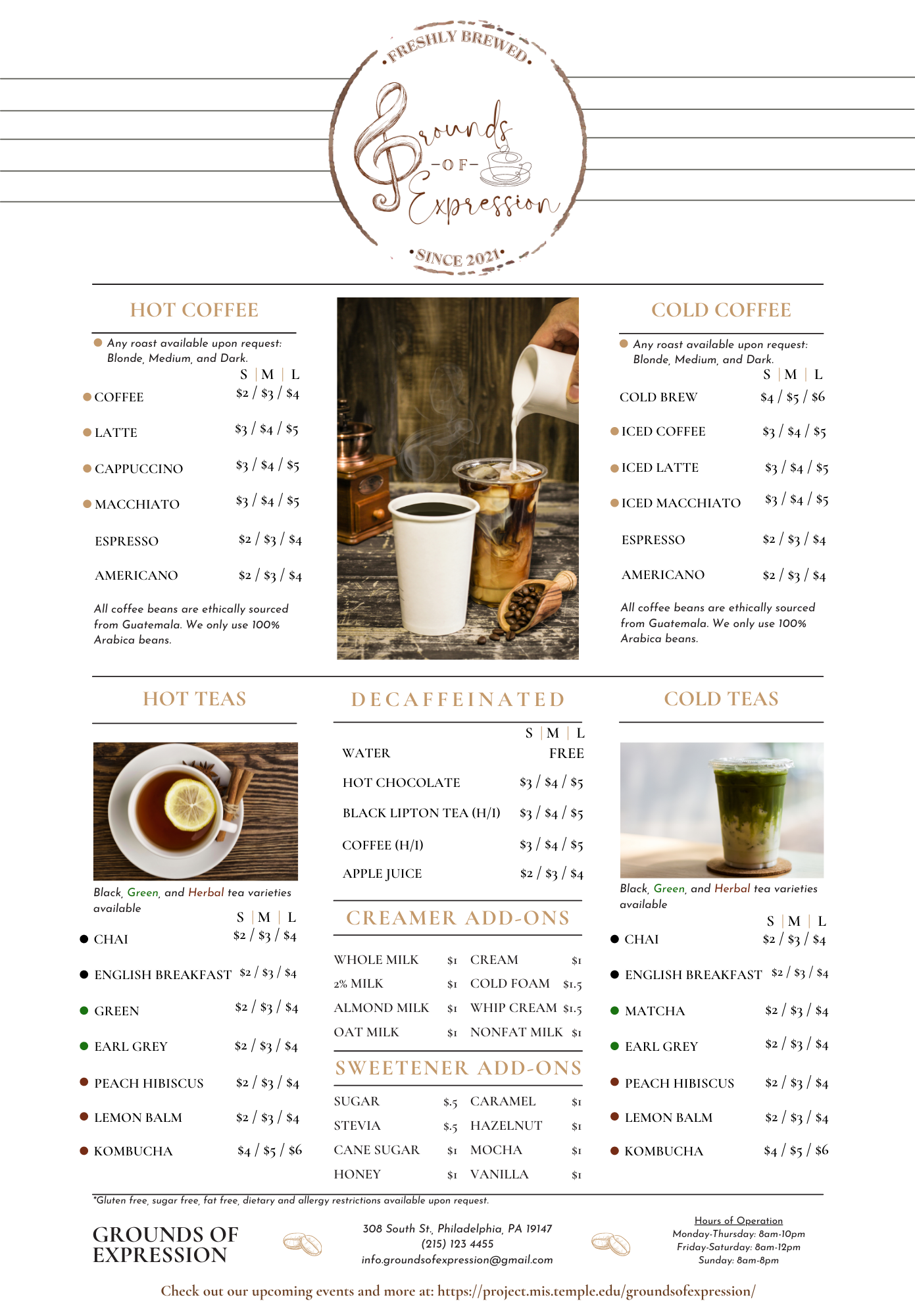 Drink Menu